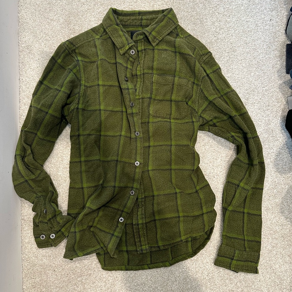 Green Plaid Men's Shirt